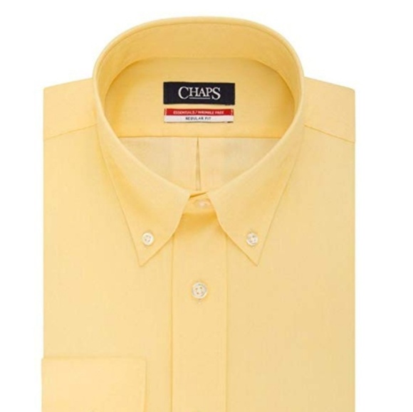 CHAPS Yellow long sleeve Summer dress shirt - Picture 1 of 3